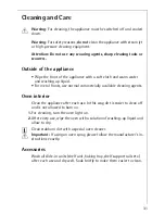 Preview for 31 page of AEG Electrolux COMPETENCE E3000-4 Operating Instructions Manual