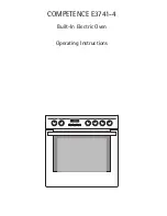 AEG Electrolux COMPETENCE E3741-4 Operating Instructions Manual preview