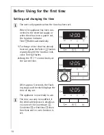 Preview for 10 page of AEG Electrolux COMPETENCE E3741-4 Operating Instructions Manual