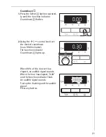 Preview for 21 page of AEG Electrolux COMPETENCE E3741-4 Operating Instructions Manual