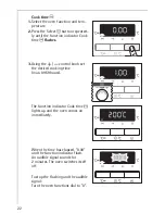 Preview for 22 page of AEG Electrolux COMPETENCE E3741-4 Operating Instructions Manual