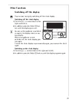 Preview for 25 page of AEG Electrolux COMPETENCE E3741-4 Operating Instructions Manual