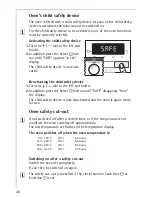 Preview for 26 page of AEG Electrolux COMPETENCE E3741-4 Operating Instructions Manual