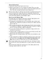 Preview for 21 page of AEG Electrolux COMPETENCE E4000-4-LG Operating Instructions Manual