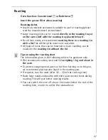 Preview for 27 page of AEG Electrolux COMPETENCE E4000-4-LG Operating Instructions Manual