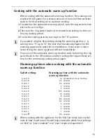 Preview for 15 page of AEG Electrolux COMPETENCE E8931-4 Operating Instructions Manual