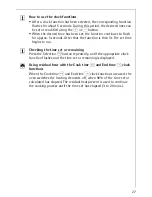 Preview for 27 page of AEG Electrolux COMPETENCE E8931-4 Operating Instructions Manual