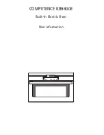 AEG Electrolux COMPETENCE KB9800E User Information preview