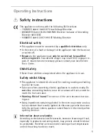 Preview for 5 page of AEG Electrolux COMPETENCE KB9800E User Information