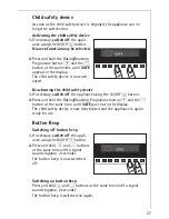 Preview for 27 page of AEG Electrolux COMPETENCE KB9800E User Information