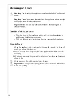 Preview for 56 page of AEG Electrolux COMPETENCE KB9800E User Information