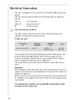 Preview for 62 page of AEG Electrolux COMPETENCE KB9800E User Information