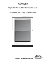 AEG Electrolux D98000VF Installation And Operating Instructions Manual preview