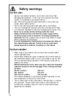 Preview for 4 page of AEG Electrolux DM8600 Operating And Installation Instructions