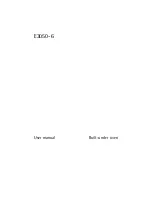 Preview for 1 page of AEG Electrolux E3050-6 Manual