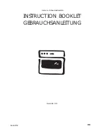 AEG Electrolux EOG 1710 Instruction Booklet preview