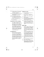 Предварительный просмотр 37 страницы AEG Electrolux EWA 1600 CORDLESS Operating Instructions Manual