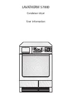 Preview for 1 page of AEG Electrolux Lavatherm 57800 User Information