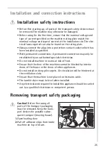 Preview for 25 page of AEG Electrolux Lavatherm 57800 User Information