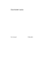 AEG Electrolux OKO FAVORIT 54200 User Manual preview