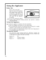 Предварительный просмотр 36 страницы AEG Electrolux S17TK58 Operating Instructions Manual