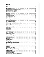 Предварительный просмотр 3 страницы AEG Electrolux SANTO 80368-5 KGL User Manual