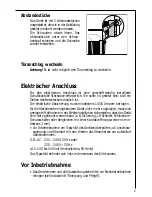 Предварительный просмотр 9 страницы AEG Electrolux SANTO 80368-5 KGL User Manual