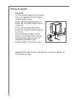 Предварительный просмотр 34 страницы AEG Electrolux SU 960436 Installation Instructions Manual