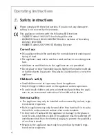 Preview for 4 page of AEG Electrolux U32098 FM4863-an Installation And Operating Instructions Manual