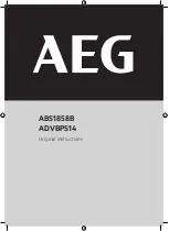 Предварительный просмотр 1 страницы AEG 0347235 Original Instructions Manual