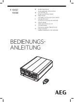 AEG 1000 W Instructions For Use Manual preview