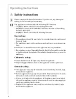 Preview for 4 page of AEG 11000 M Installation And Operating Instructions Manual