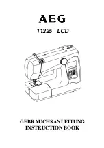 AEG 11225 LCD Instruction Book preview