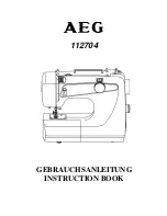 Preview for 1 page of AEG 112704 Instruction Book