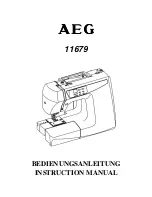 AEG 11679 Instruction Manual preview