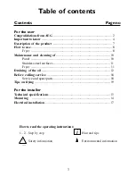 Preview for 3 page of AEG 130 FF-m Instruction Book