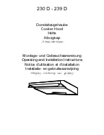 Предварительный просмотр 1 страницы AEG 230 D (French) Notice D'Utilisation Et D'Installation