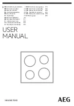 Preview for 1 page of AEG 24" HK654070XB User Manual