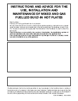 Предварительный просмотр 1 страницы AEG 25658G-M Instructions For Use, Installation And Maintenance