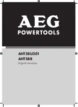 Preview for 1 page of AEG 3381007 Original Instructions Manual