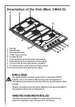 Preview for 6 page of AEG 34942G Operating And Installation Instructions