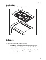 Preview for 17 page of AEG 34942G Operating And Installation Manual