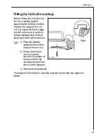 Предварительный просмотр 19 страницы AEG 34942G Operating And Installation Manual