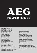 Preview for 1 page of AEG 4319 32 03 Original Instructions Manual