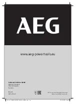 Preview for 104 page of AEG 4772 54 01 Original Instructions Manual