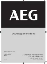 Preview for 64 page of AEG 4935479668 Original Instructions Manual