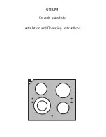 AEG 6110M Installation And Operating Instructions Manual preview