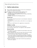 Preview for 4 page of AEG 61200 M Installation And Operating Instructions Manual