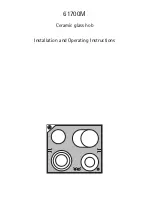 Preview for 1 page of AEG 61700M Installation And Operating Instructions Manual