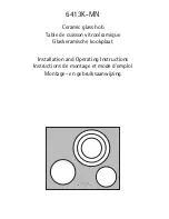 Preview for 1 page of AEG 6413K-MN Installation And Operating Instructions Manual